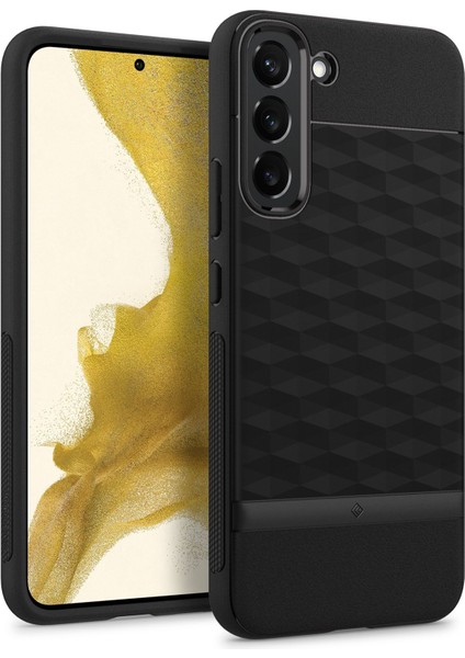 Caseology Samsung Galaxy S22 Kılıf Parallax Matte Black - ACS04009