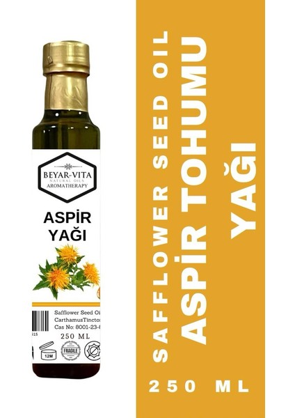 Beyar Vita Aspir Yağı 250 ml - soğuk sıkım - %100 doğal ve saf