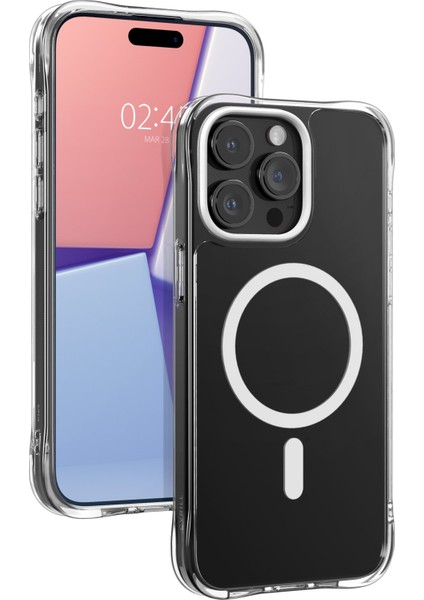 Ciel by CYRILL Apple iPhone 15 Pro ile Uyumlu Kılıf Cecile Mag MagSafe özellikli Crystal Clear - ACS06763 indirimleri