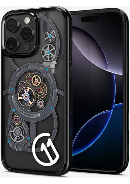 iPhone 16 Pro Max ince MagSafe Kılıf Ultra Hybrid T Force Kamera Butonu Sararma Karşıtı DuraClear™ Hava Kanalı Teknolojisi™ Askeri Sınıf Koruma MagFit c11 Chronos Tasarım Kapak - ACS09192
