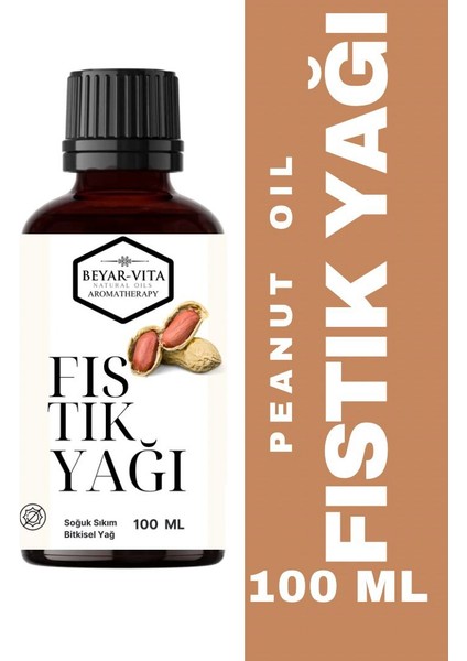 Fıstık Yağı 100 ml - soğuk sıkım - %100 doğal ve saf