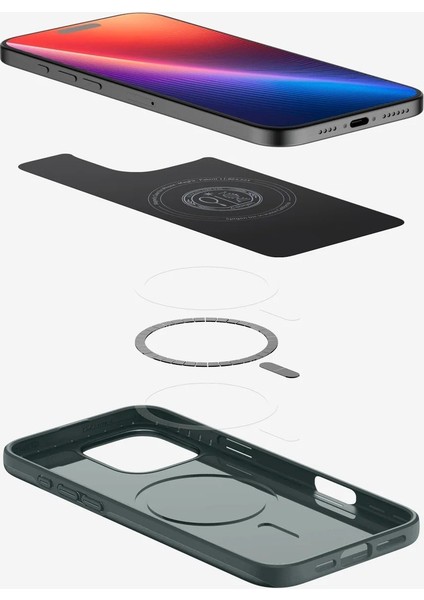 iPhone 16 Pro Kılıf Thin Fit MagFit MagSafe özellikli Abyss Green - ACS08109 indirimleri