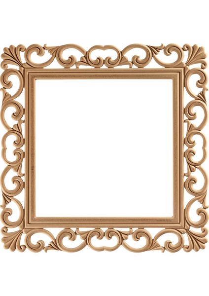 Hanak 80’lik Kare Ayna Cilasız Ham Ahşap