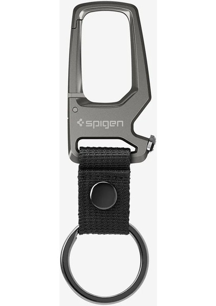 Carabiner Anahtarlık / Şişe Açacağı Klipsi Kancası Gunmetal (2 Adet) - AHP04505