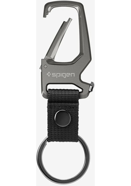 Carabiner Anahtarlık / Şişe Açacağı Klipsi Kancası Gunmetal (2 Adet) - AHP04505