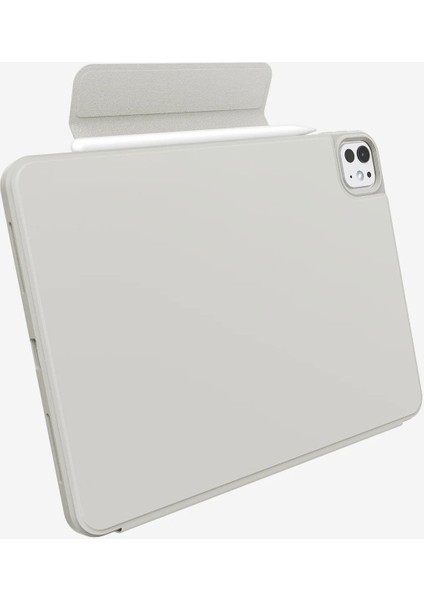 iPad Pro 11" (2024) Kılıf Air Skin Pro Onetap Metal Ring Magfit Gray - ACS08490