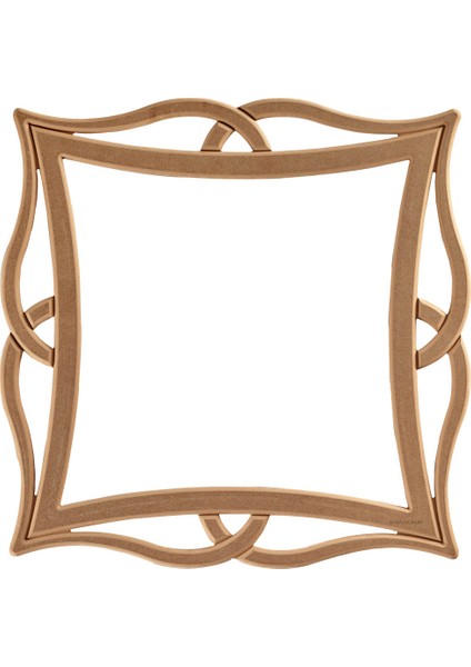 Elmalı 85'lik Ayna Cilasız Ham Ahşap