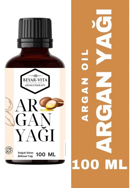 Beyar Vita Argan Yağı - 100 ml - Soğuk sıkım - %100 doğal ve saf