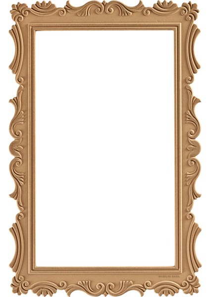 Beykoz 100’LÜK Ayna Cilasız Ham Ahşap