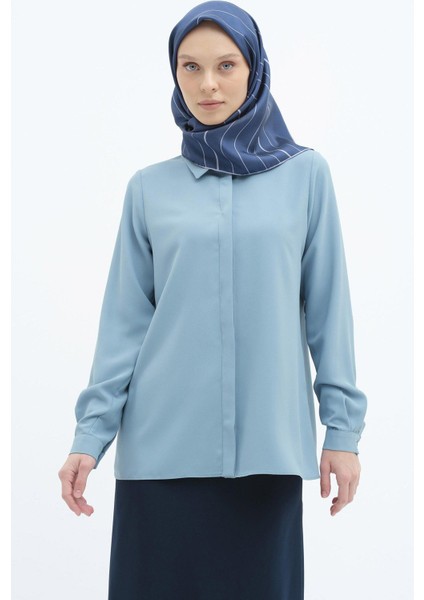 Kadın / Kız Mavi Gömlek (Model Kodu: 242GO9008STB.1 ) modelleri
