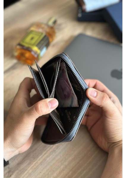 Lancoves Erkek Fermuarlı Deri Kullanışlı Cüzdan Crazy Taba fiyatları