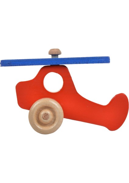 Doğal Ahşap Helikopter Hareketli Eğitici Oyuncak Hareketli Mini Hava Araçlar