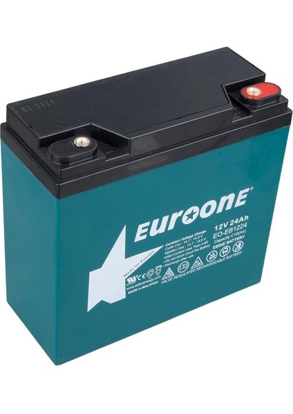 Euroone EO-EB1224 12V 24AH E-Bıke Elektrikli Bisiklet Aküsü (180 x 76 x 167 Mm)