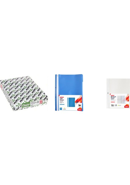 Ofis Seti 6 -1 Pk Fotokopi Kağ. 3 Adet Fosforlu Kalem 1 Pk Telli Dosya 1 Pk Poşetdosya 3 Adet Pilotkalem fırsatları
