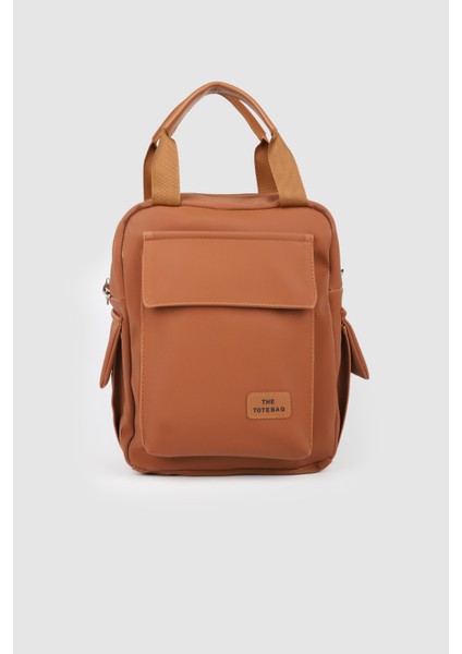 Kadın Lancy Saten Çok Bölmeli Sırt Çantası Taba fiyatları