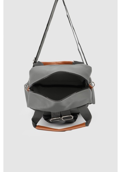 Kadın Lancy Saten Çok Bölmeli Sırt Çantası Taba fırsatları