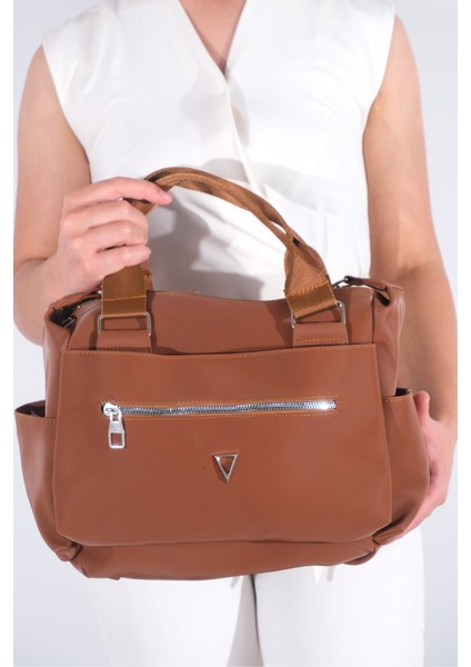 Kadın Calico Saten Çok Bölmeli El Ve Çapraz Çanta Taba modelleri