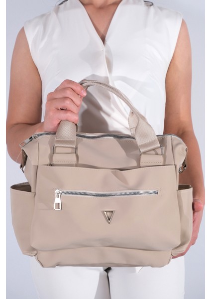 Kadın Calico Saten Çok Bölmeli El Ve Çapraz Çanta Vizon fiyatları