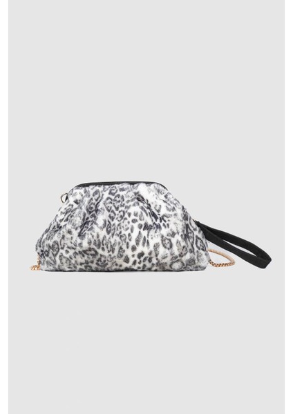 Kadın Darl Peluş El ve Askılı Çanta Leopar Desenli 1 fırsatları