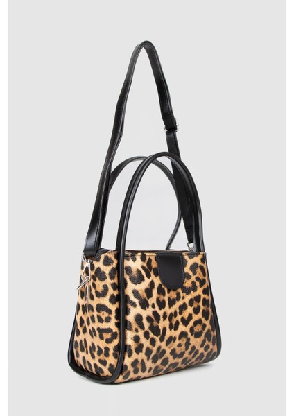 Kadın Balen Makyaj Çantalı Askılı Çanta Leopar Desenli indirimleri