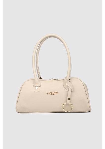 Kadın Pace Soft Deri Baget Çanta Vizon