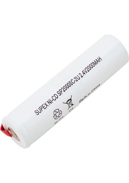 Üst Üste Dik 2'li 2.4V 2000mAh Süpürge Pili