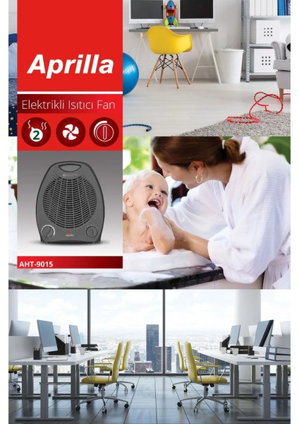Aprilla AHT-9015 2000W Fanlı Isıtıcı modelleri