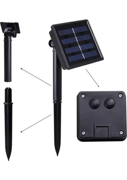 Solar Güneş Enerjili Çiçek Papatya LED 8 Mod Renkli Dekorasyon Bahçe Teras Aydınlatması modelleri