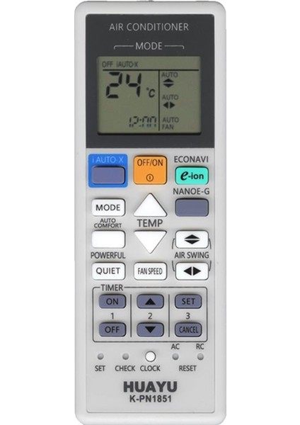 K-Pn1851 Universal Ac Panasonic Klima Kumandası