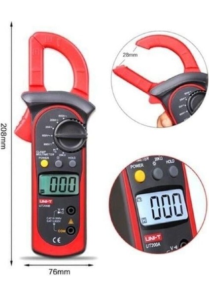 Unı-T UT200A Dijital Pensampermetre Ölçü Aleti