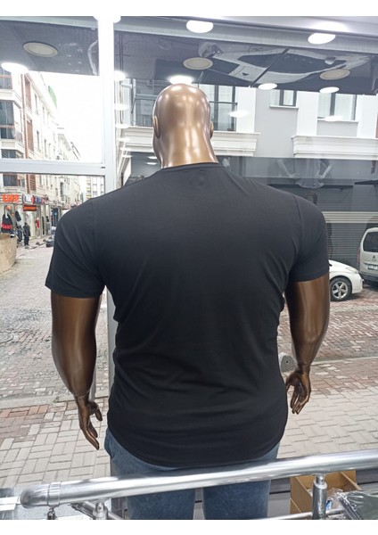 Süper Battal Kısa Kol Baskılı Esnek T-Shirt fırsatları