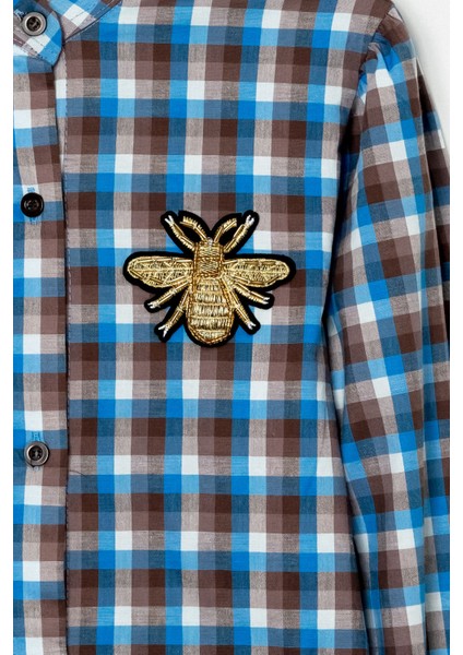 Kız Çocuk Ekose Desenli Elbise 12168 fiyatları