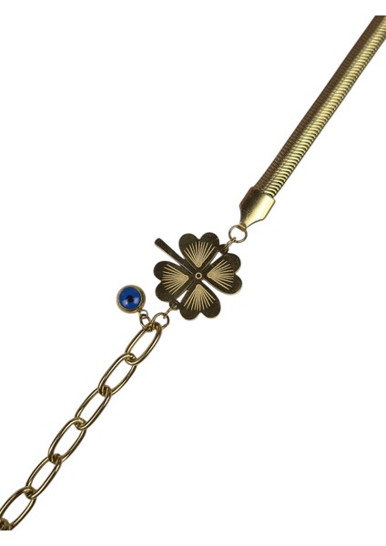 Yonca Model, Nazar Boncuklu Çelik Bileklik (17 Cm+5 cm Uzatma Zinciri) fiyatları