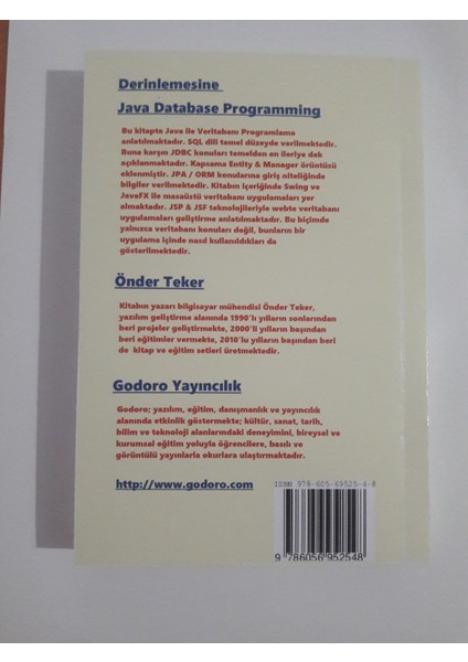 Derinlemesine Java Database Programming - Önder Teker