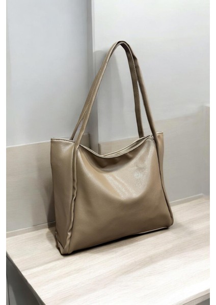 Loop Kadın Omuz Çantası Koyu Vizon