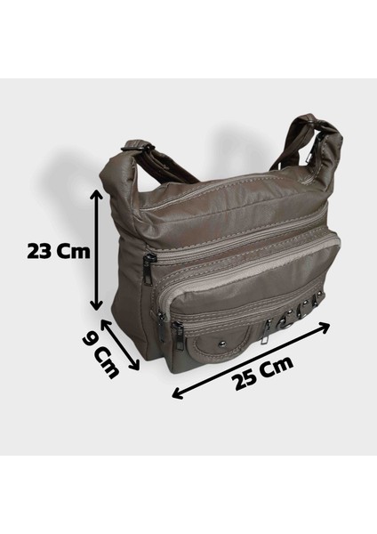 Bayan Çapraz Omuz Çantası Vizon GVN-0099