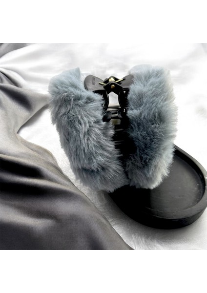 Peluş Gri Mandal Toka modelleri
