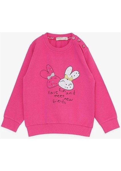 Kız Çocuk Tavşan Baskılı Eşofman Takım fiyatları