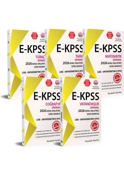 Ekpss Zihinsel Lise Ortaöğretim Konu Anlatımlı Soru Bankası 2026 (5'li) Set 4.baskı