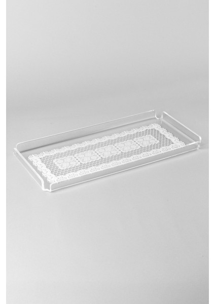 Bar Tipi Pleksi Servis ve Sunum Tepsisi 30 x 13 cm