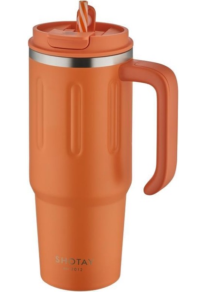 Travel Çelik Termos Mug 900ML Turuncu