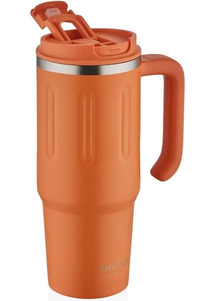 Travel Çelik Termos Mug 900ML Turuncu