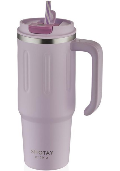 Travel Çelik Termos Mug 900ML Lila