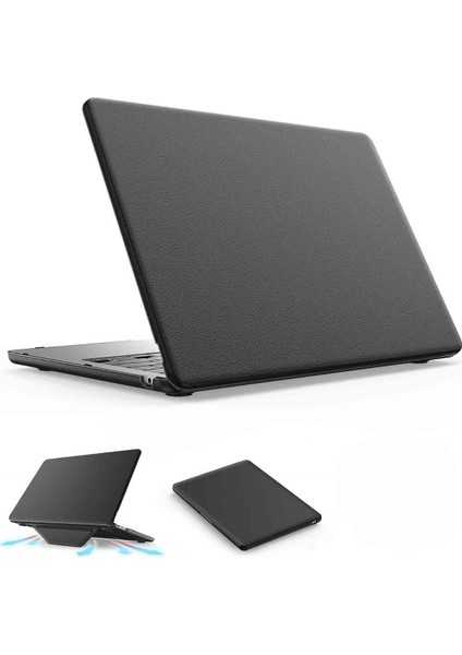 Macbook Air M2/m3 13.6 Inç Uyumlu Standlı Ince Lüks Deri Koruyucu Kılıf fiyatları
