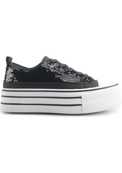 25S-002 5fx Siyah Kadın Sneaker