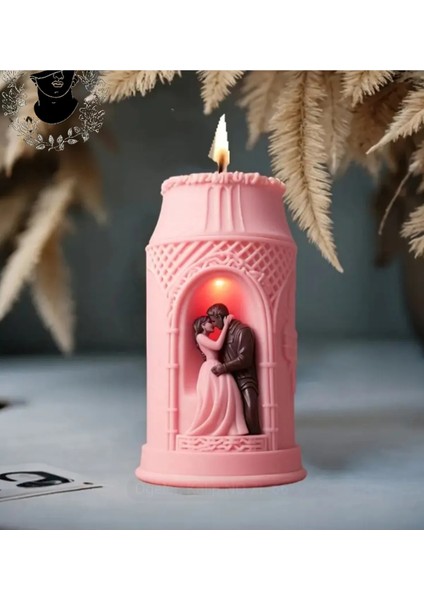 Kemer Içinde Sevgililer Özel Tasarım Baton Mum fiyatları