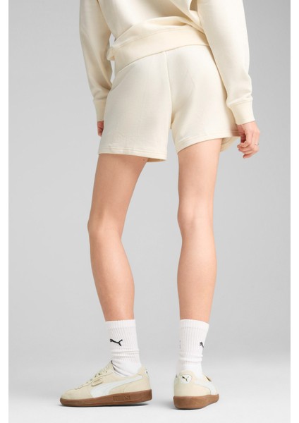 Ess Elevated Mid-Rise Beyaz Kadın Şort fırsatları