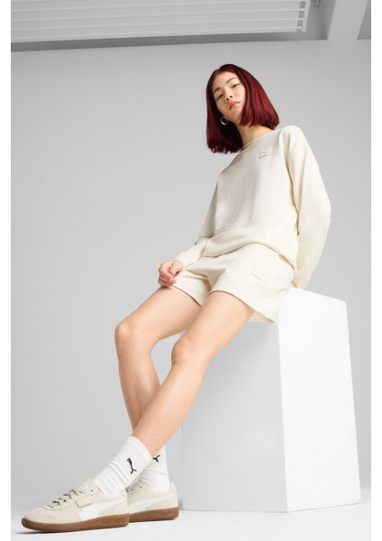 Ess Elevated Mid-Rise Beyaz Kadın Şort indirimleri