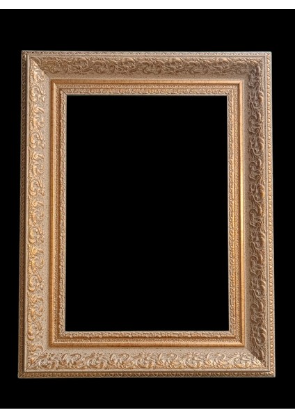 A4 Belge Diploma Sertifika Çerçevesi 21 x 30 Gerçek Cam Dekoratif Krem Gold Çerçeve
