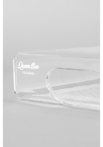 Dantel Desenli Pleksi Tepsi 25CM x 17CM